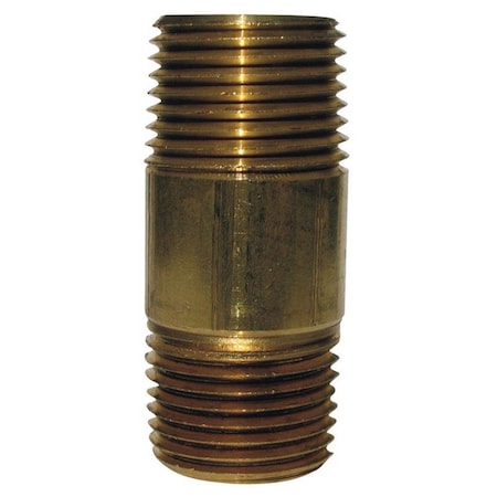 Homeplus+ ATC 1/8 in. MPT X 1/8 in. D MPT Yellow Brass Nipple 1-1/2 in. L 6JC126300201011